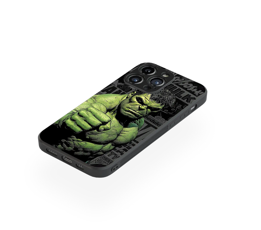 Superhero Power Punch Premium Glass Mobile Cover