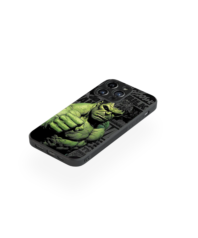 Superhero Power Punch Premium Glass Mobile Cover