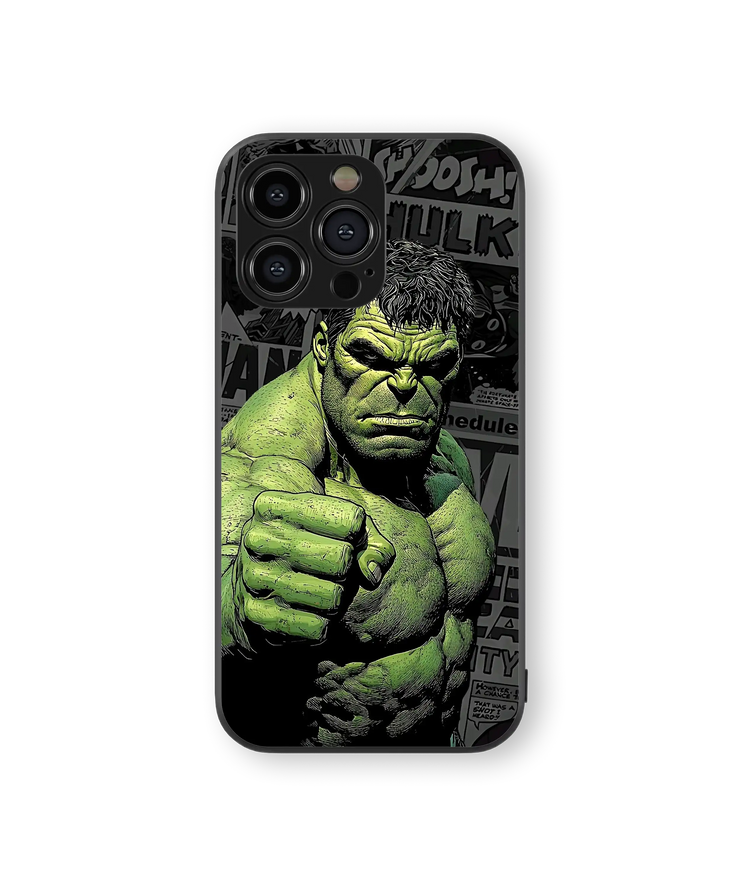 Superhero Power Punch Premium Glass Mobile Cover