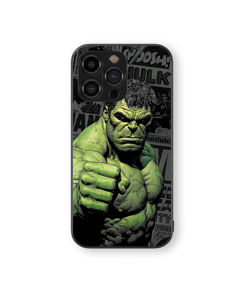 Superhero Power Punch Premium Glass Mobile Cover