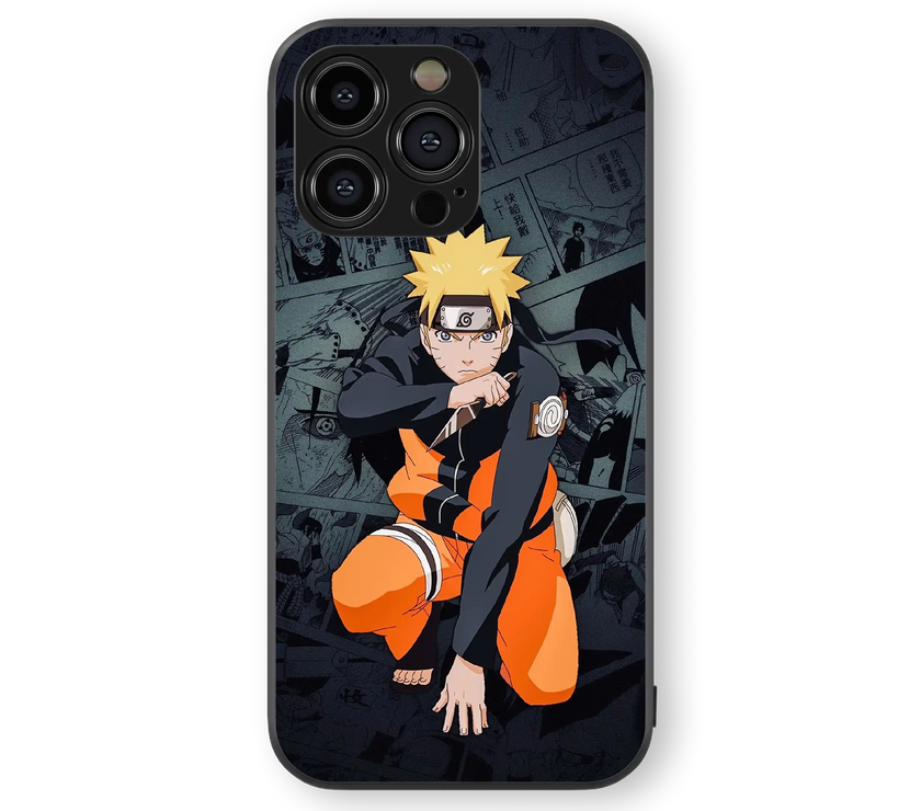 Anime Ninja Warrior Premium Glass Mobile Cover