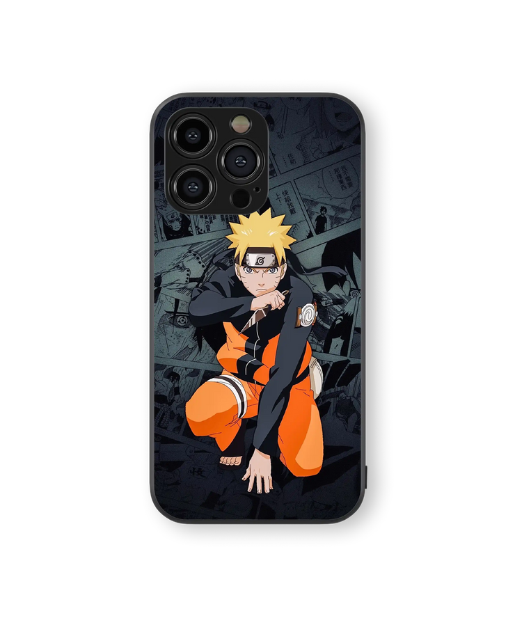 Anime Ninja Warrior Premium Glass Mobile Cover