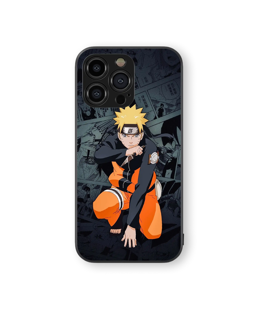 Anime Ninja Warrior Premium Glass Mobile Cover