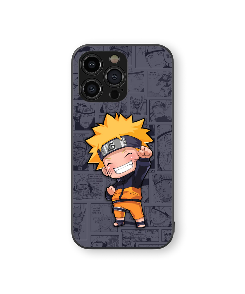 Chibi Ninja Anime Premium Glass Mobile Cover
