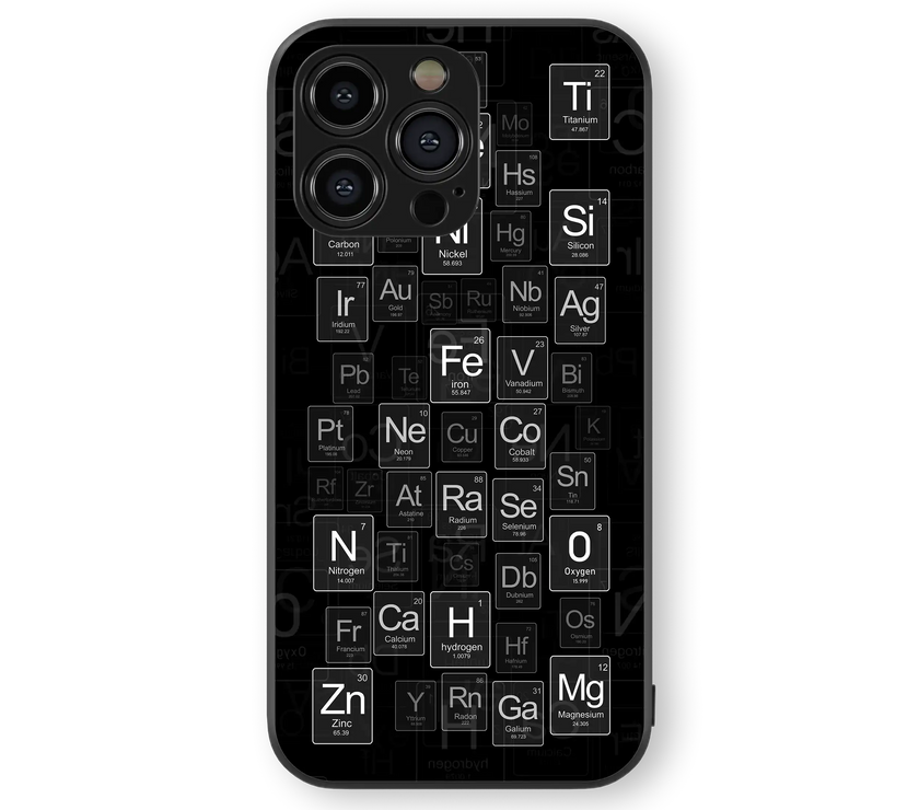 Elemental Elegance Premium Glass Mobile Cover