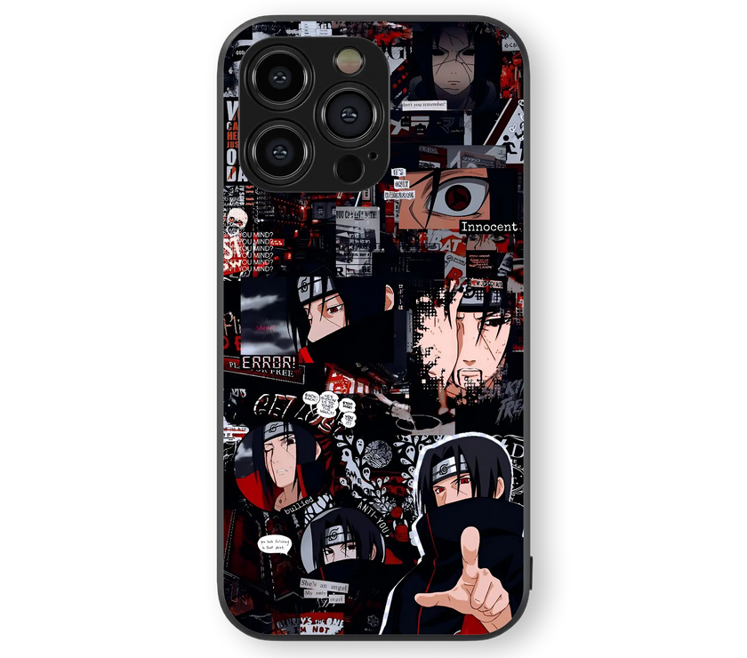 Moody Anime Collage Premium Glass Mobile Cover