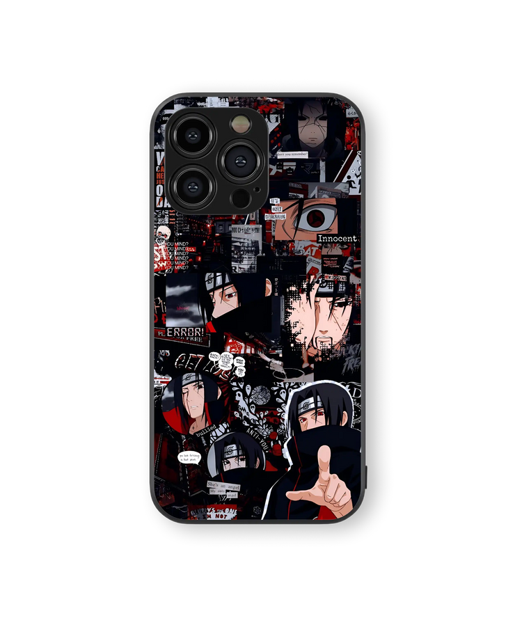 Moody Anime Collage Premium Glass Mobile Cover