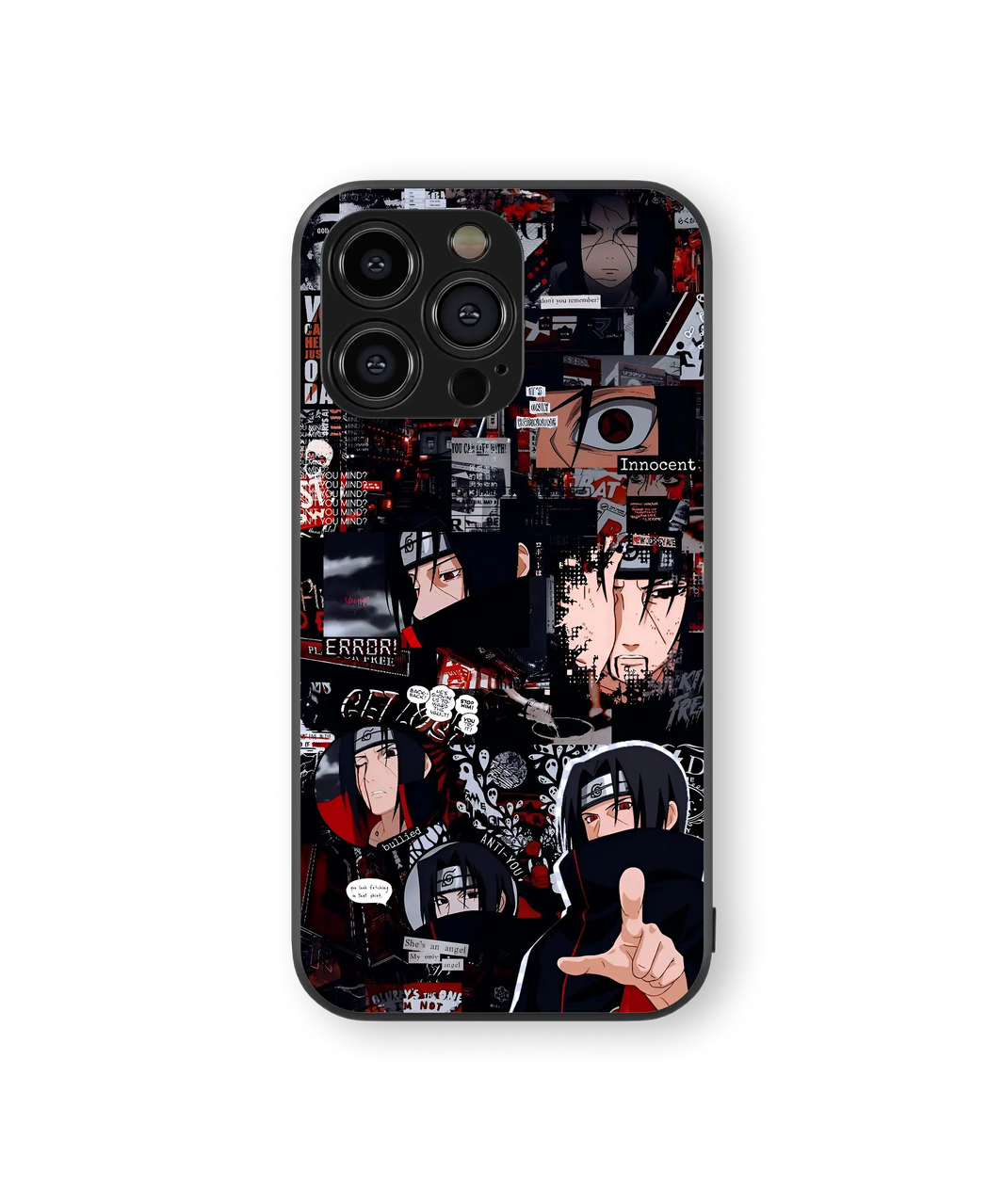 Moody Anime Collage Premium Glass Mobile Cover