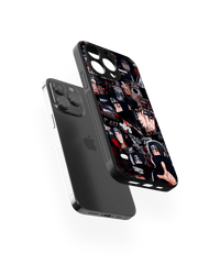 Moody Anime Collage Premium Glass Mobile Cover