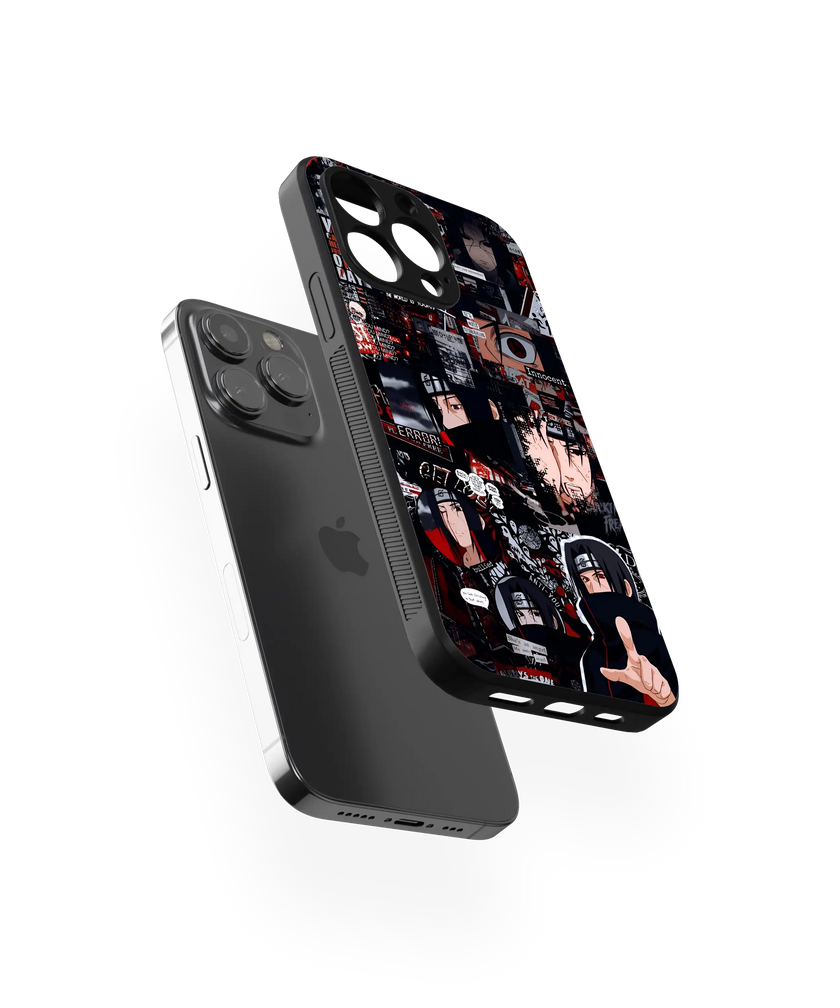 Moody Anime Collage Premium Glass Mobile Cover