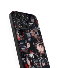 Moody Anime Collage Premium Glass Mobile Cover