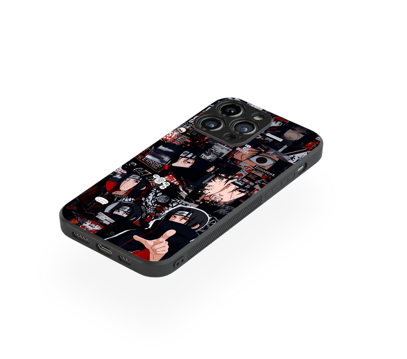 Moody Anime Collage Premium Glass Mobile Cover