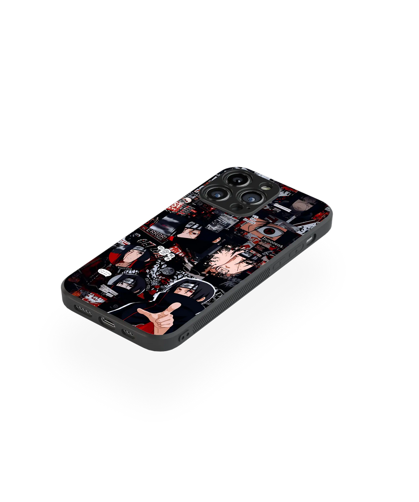 Moody Anime Collage Premium Glass Mobile Cover