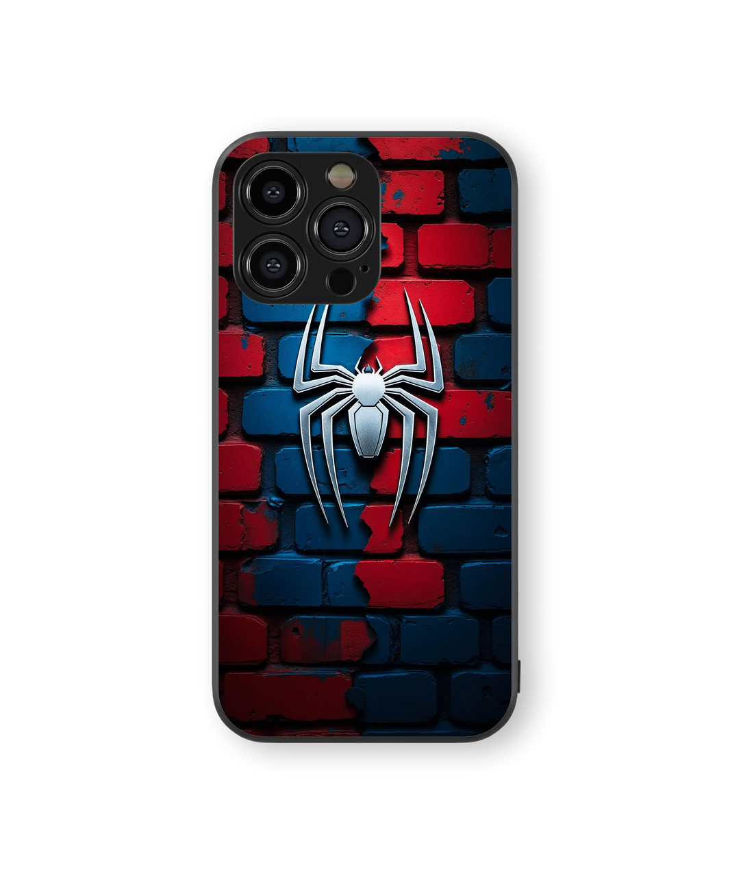 Heroic Web Premium Glass Mobile Cover