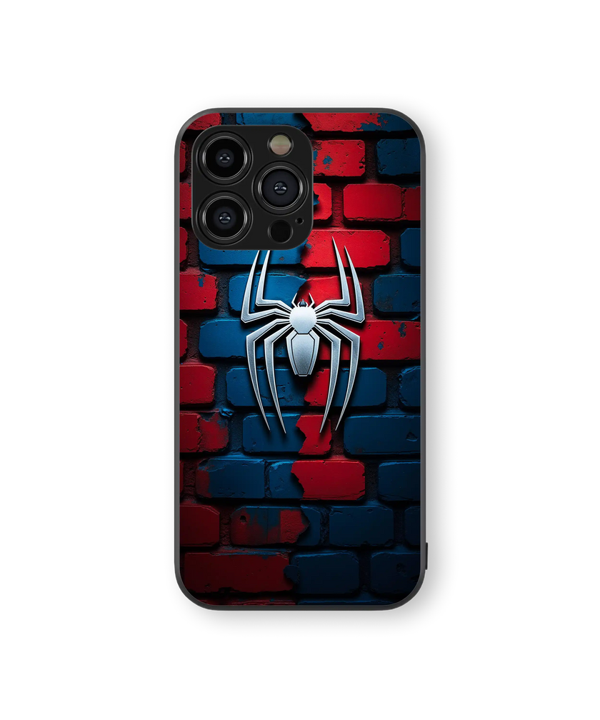 Heroic Web Premium Glass Mobile Cover