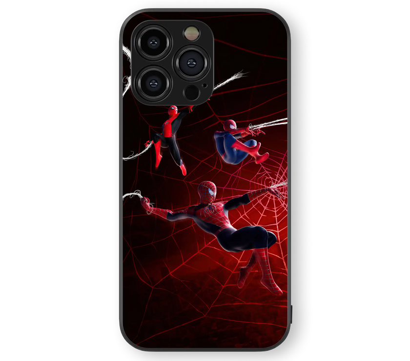 Webbed Hero Premium Glass Mobile Cover