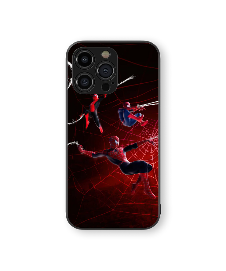 Webbed Hero Premium Glass Mobile Cover