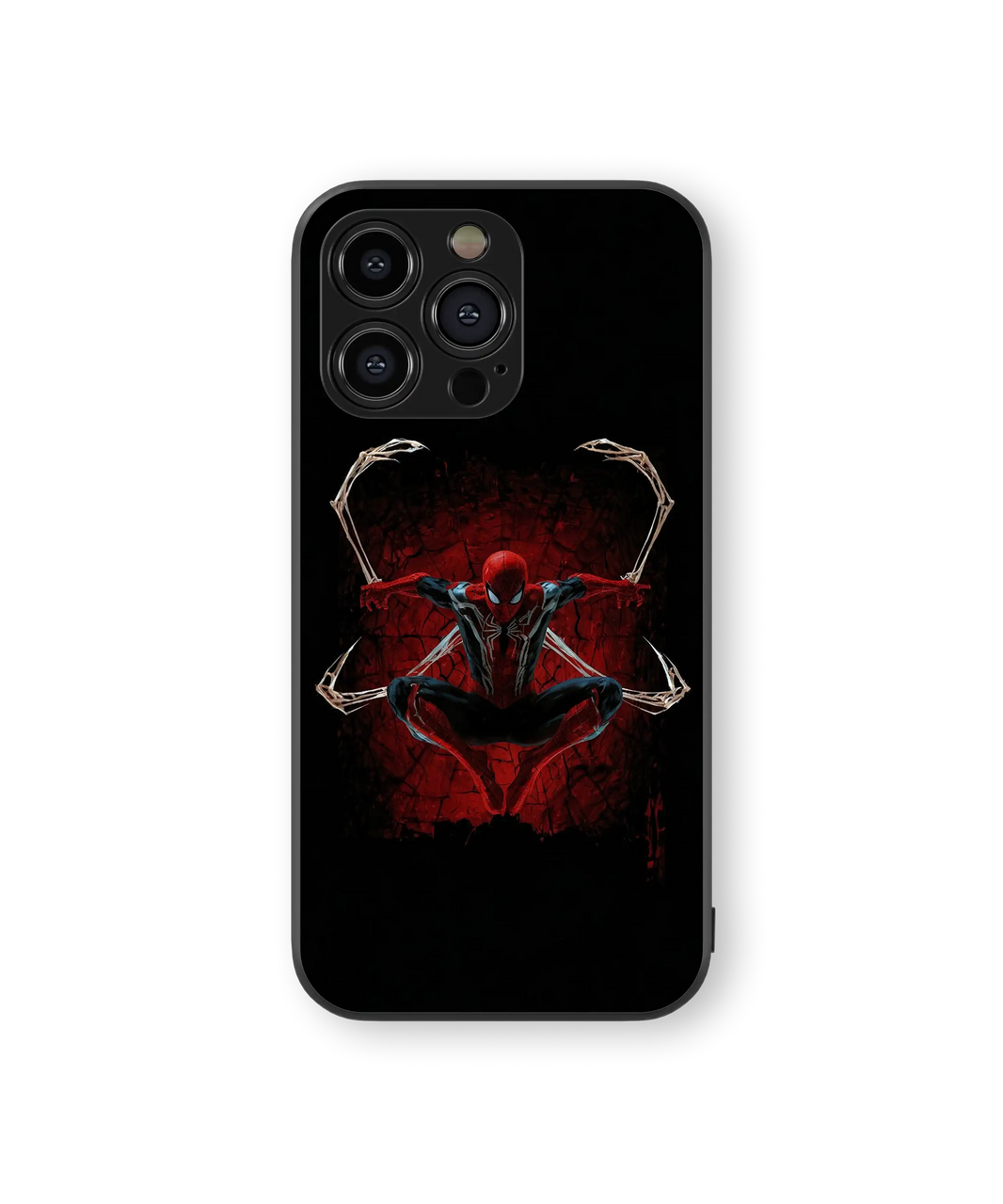 Heroic Web-Slinger Premium Glass Mobile Cover