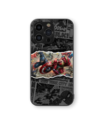 Epic Superhero Clash Premium Glass Mobile Cover