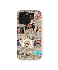 Wanted Posters Anime Premium Glass Mobile Cover