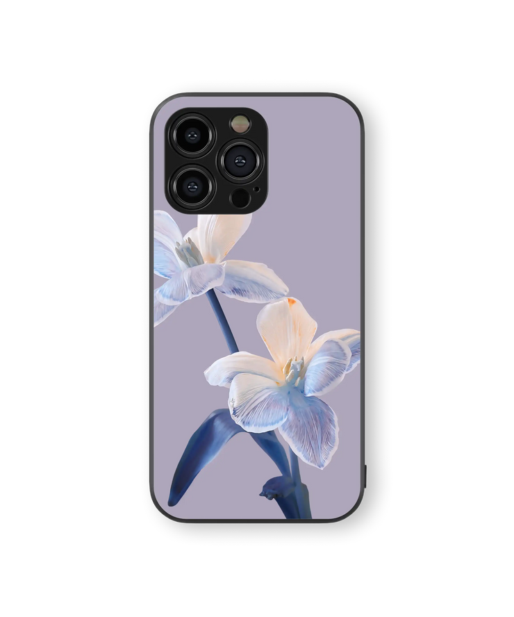 Floral Serenity Premium Glass Mobile Cover