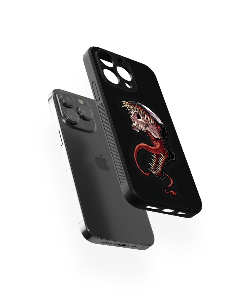Edgy Skull Premium Glass Mobile Cover