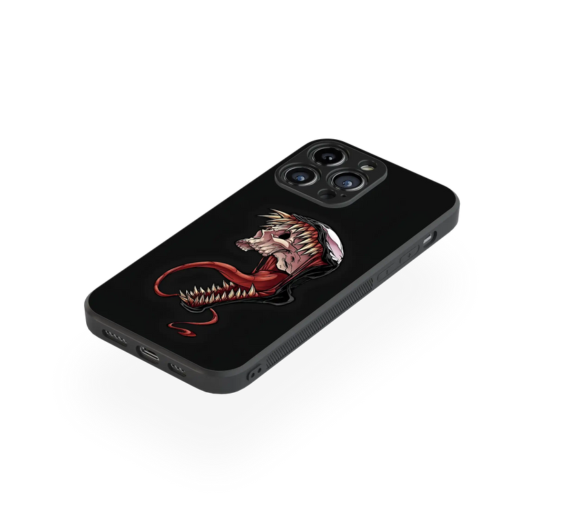 Edgy Skull Premium Glass Mobile Cover