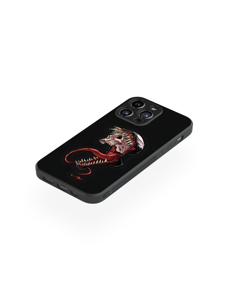 Edgy Skull Premium Glass Mobile Cover
