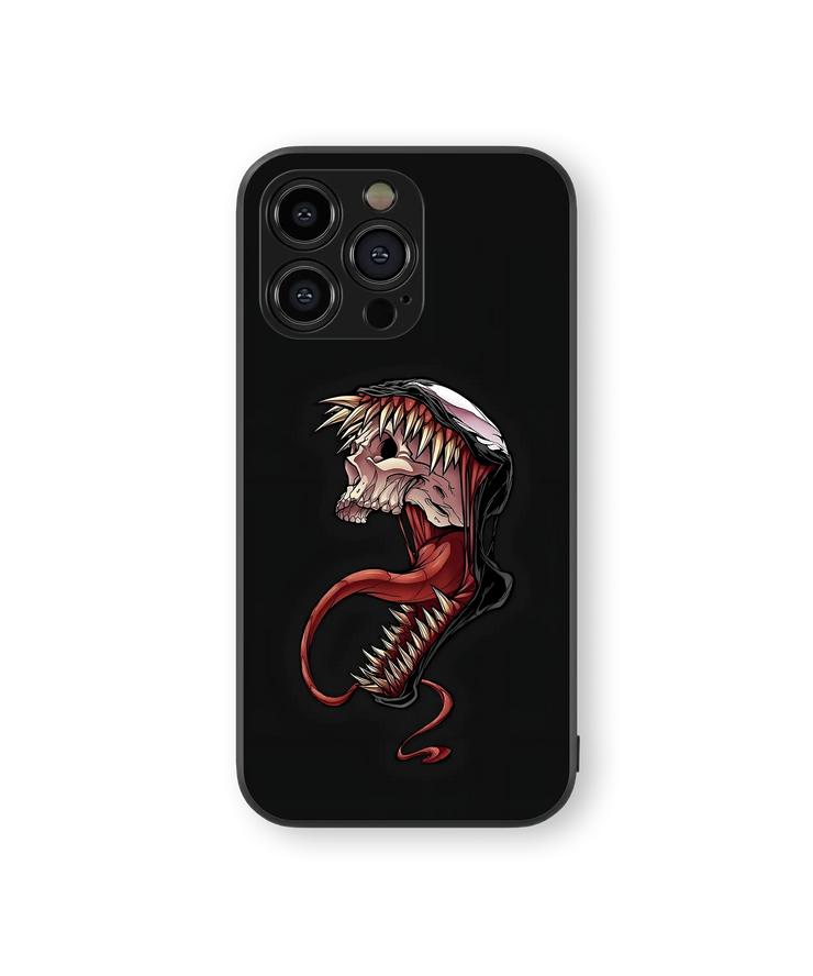Edgy Skull Premium Glass Mobile Cover