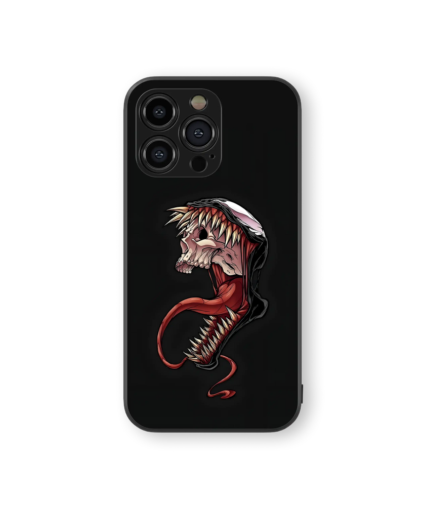 Edgy Skull Premium Glass Mobile Cover